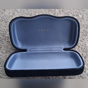 Gucci Black and Gray Eyewear Case